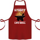 Life Post Apocalyptic Skill Blacksmith Cotton Apron 100% Organic Maroon