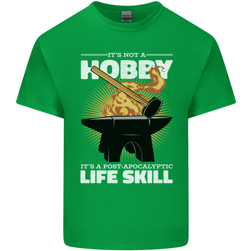 Life Post Apocalyptic Skill Blacksmith Kids T-Shirt Childrens Irish Green