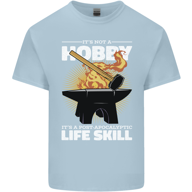 Life Post Apocalyptic Skill Blacksmith Kids T-Shirt Childrens Light Blue
