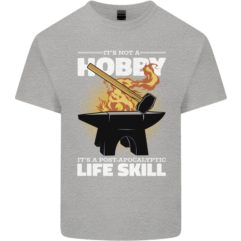 Life Post Apocalyptic Skill Blacksmith Kids T-Shirt Childrens Sports Grey