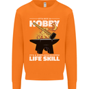 Life Post Apocalyptic Skill Blacksmith Mens Sweatshirt Jumper Orange