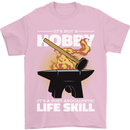 Life Post Apocalyptic Skill Blacksmith Mens T-Shirt 100% Cotton Light Pink