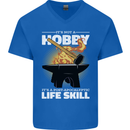 Life Post Apocalyptic Skill Blacksmith Mens V-Neck Cotton T-Shirt Royal Blue