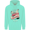 Life is Better With Chickens Around Farmer Childrens Kids Hoodie Peppermint