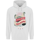 Life is Better With Chickens Around Farmer Childrens Kids Hoodie White