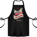 Life is Better With Chickens Around Farmer Cotton Apron 100% Organic Black