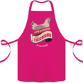 Life is Better With Chickens Around Farmer Cotton Apron 100% Organic Pink