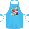 Life is Better With Chickens Around Farmer Cotton Apron 100% Organic Turquoise