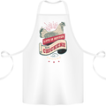 Life is Better With Chickens Around Farmer Cotton Apron 100% Organic White