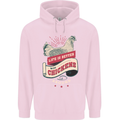 Life is Better With Chickens Around Farmer Mens 80% Cotton Hoodie Light Pink