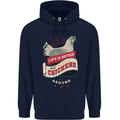 Life is Better With Chickens Around Farmer Mens 80% Cotton Hoodie Navy Blue