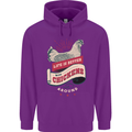 Life is Better With Chickens Around Farmer Mens 80% Cotton Hoodie Purple