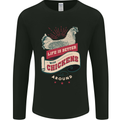Life is Better With Chickens Around Farmer Mens Long Sleeve T-Shirt Black
