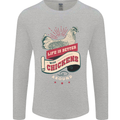 Life is Better With Chickens Around Farmer Mens Long Sleeve T-Shirt Sports Grey