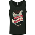 Life is Better With Chickens Around Farmer Mens Vest Tank Top Black