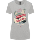 Life is Better With Chickens Around Farmer Womens Wider Cut T-Shirt Sports Grey
