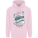 Life is Better With Chickens Around Farming Childrens Kids Hoodie Light Pink