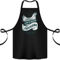 Life is Better With Chickens Around Farming Cotton Apron 100% Organic Black