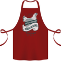 Life is Better With Chickens Around Farming Cotton Apron 100% Organic Maroon