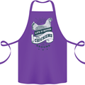 Life is Better With Chickens Around Farming Cotton Apron 100% Organic Purple