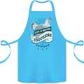 Life is Better With Chickens Around Farming Cotton Apron 100% Organic Turquoise