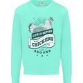 Life is Better With Chickens Around Farming Kids Sweatshirt Jumper Peppermint