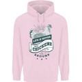 Life is Better With Chickens Around Farming Mens 80% Cotton Hoodie Light Pink