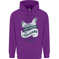 Life is Better With Chickens Around Farming Mens 80% Cotton Hoodie Purple
