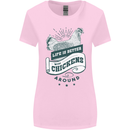 Life is Better With Chickens Around Farming Womens Wider Cut T-Shirt Light Pink