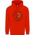 Life is Brewtiful Beer Alcohol Larger Childrens Kids Hoodie Bright Red