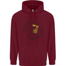 Life is Brewtiful Beer Alcohol Larger Childrens Kids Hoodie Maroon