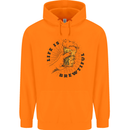 Life is Brewtiful Beer Alcohol Larger Childrens Kids Hoodie Orange