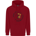 Life is Brewtiful Beer Alcohol Larger Childrens Kids Hoodie Red