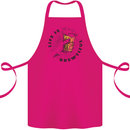 Life is Brewtiful Beer Alcohol Larger Cotton Apron 100% Organic Pink
