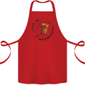 Life is Brewtiful Beer Alcohol Larger Cotton Apron 100% Organic Red