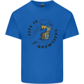 Life is Brewtiful Beer Alcohol Larger Kids T-Shirt Childrens Royal Blue