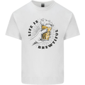 Life is Brewtiful Beer Alcohol Larger Kids T-Shirt Childrens White