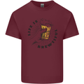 Life is Brewtiful Beer Alcohol Larger Mens Cotton T-Shirt Tee Top Maroon