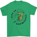 Life is Brewtiful Beer Alcohol Larger Mens T-Shirt 100% Cotton Irish Green