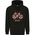Life is a Beautiful Ride Cycling Bicycle Childrens Kids Hoodie Black