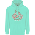 Life is a Beautiful Ride Cycling Bicycle Childrens Kids Hoodie Peppermint