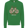 Life is a Beautiful Ride Cycling Bicycle Kids Sweatshirt Jumper Irish Green