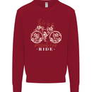 Life is a Beautiful Ride Cycling Bicycle Kids Sweatshirt Jumper Red