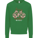 Life is a Beautiful Ride Cycling Bicycle Mens Sweatshirt Jumper Irish Green