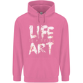 Life is a Dying Art Slogan Pessimist Artist Childrens Kids Hoodie Azalea
