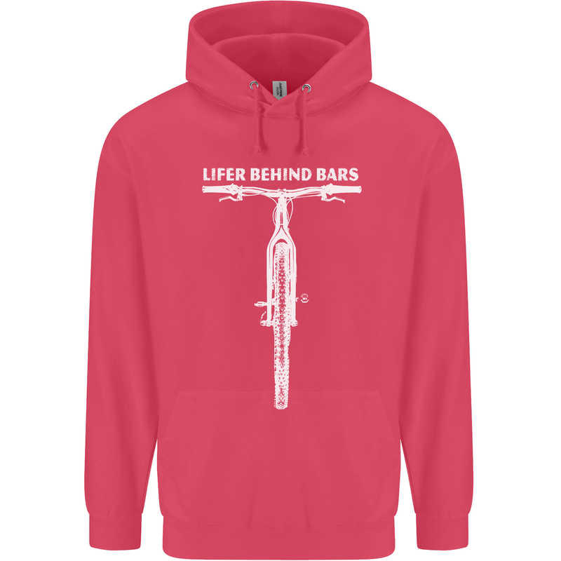 Lifer Behind Bars Cycling Cyclist Funny Childrens Kids Hoodie Heliconia
