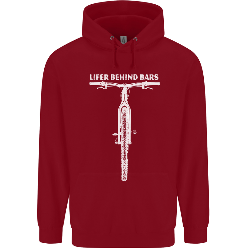 Lifer Behind Bars Cycling Cyclist Funny Childrens Kids Hoodie Red
