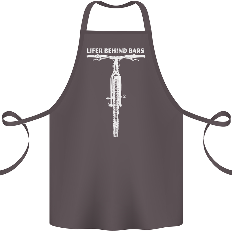 Lifer Behind Bars Cycling Cyclist Funny Cotton Apron 100% Organic Dark Grey