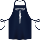 Lifer Behind Bars Cycling Cyclist Funny Cotton Apron 100% Organic Navy Blue