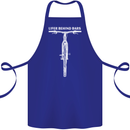 Lifer Behind Bars Cycling Cyclist Funny Cotton Apron 100% Organic Royal Blue